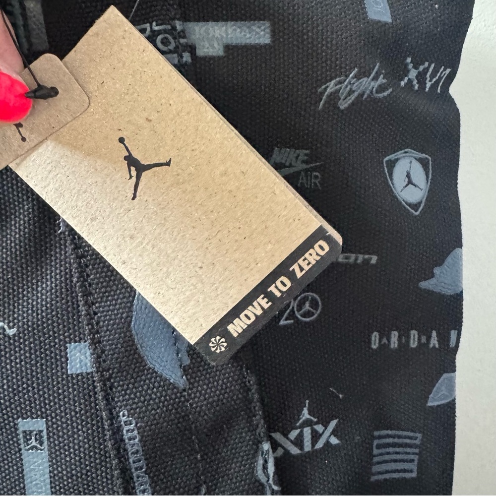 Air Jordan Flight Printed Recycled Cotton Carryall Tote WA0785 Water Resistant - Picture 3 of 9